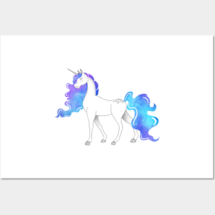 Galaxy Unicorn Posters and Art